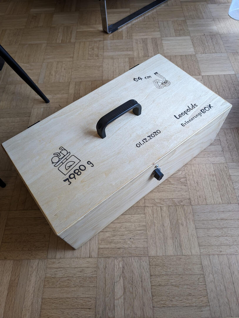 personalisierte Erinnerungsbox